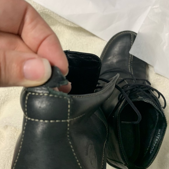 8.5 Timberland lace up black boots main image 6